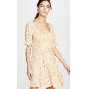 NWT Free People Laced Up Mini Dress in Femme Combo Medium